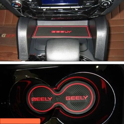 Car gate slot / cup holder mat/cover/pad for Geely Emgrand GX7 EmgrarandX7 EX7 SUV