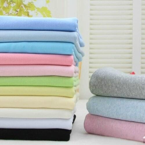 Buulqo 20*110cm Cotton knitted cloth fabric baby double rib cuff cotton fabric