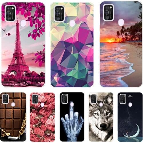 For Samsung M21 Case Soft Silicone Back Cover For Samsung Galaxy M21 Phone Case TPU Bumper Cover For Samsung M 21 M21 Coque Capa