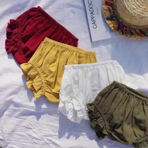 Kids Baby Girl Boy Bottoms Bloomer Casual Shorts Diaper Cover Panties Cute Baby Girl Shorts
