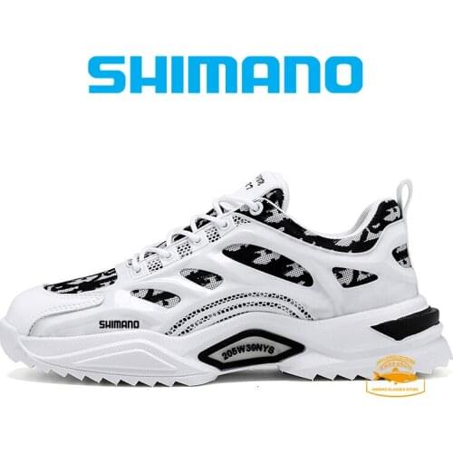 Shimano New Fishing Shoes Air Cushion Mesh Breathable Running Shoes Army Green Walking Shoes Men Women Sneakers Size 39-44