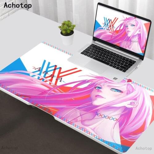 Zero Two Darling in the FranXX Gaming Pad 900x400 large Size Anime Mouse pad xxl Anti-slip Mousepad gaming Keyboard Mat Carpet