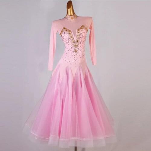 Custom Ballroom Dance Dresses Standard Ballroom Clothes Competition Standard Dance Dress Waltz Foxtrot Dress Adult Children