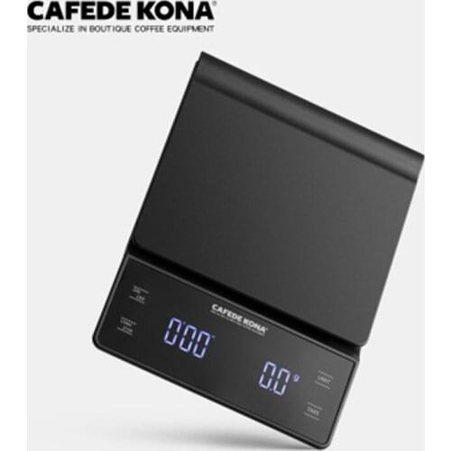 CAFEDE KONA Coffee Scale with Timer Precision Electronic Digital Scale Household Food Scale Waterproof Kitchen Scale 3KG/0.1g