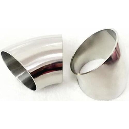 32mm 1-1/4" 1.25 Inch Pipe OD SUS 304 Stainless Steel Sanitary Butt Welding 45 Degree Elbow Fitting Home Brew Beer