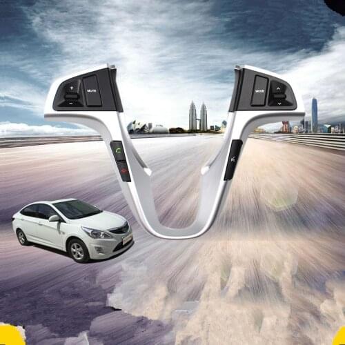 Bluetooth & Blue Blue Bias Light Multifunction Steering Wheel Button For Hyundai Verna Solaris DB008