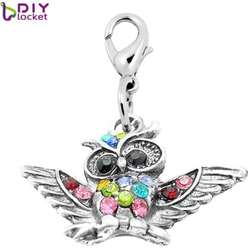 Fashion Charms 20PCS Mix dangles necklace & pendants fit floating charm locket with Lobster clasp LSFE07-31*20