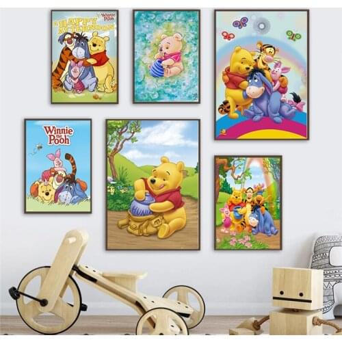 5D DIY Diamond Painting Disney Cartoon Tigger and His Friends Corss Stitch Kit Full Drill Embroidery Mosaic Art Gift Home Decor