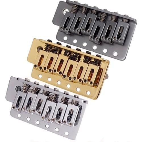 A set of Electric Guitar Bridge tremolo guitar strings Bridge 6 Saddle Hardtail Bridge guitar accessories parts