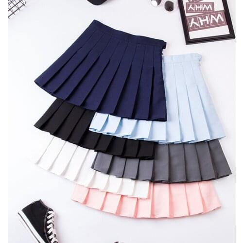 New Pleated Skirt Sweet High Waist Pleated Skirt Girls Harajuku Mini Summer Slim ShortSkirt Hippie Skirts Woman Skirts My Style