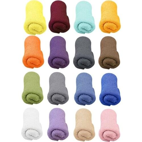 OUTAD Baby Photography Props Blanket Rayon Stretch Knit Wrap Newborn Photo Wraps Hammock Swaddling Padding Nubble Wraps 40*150cm