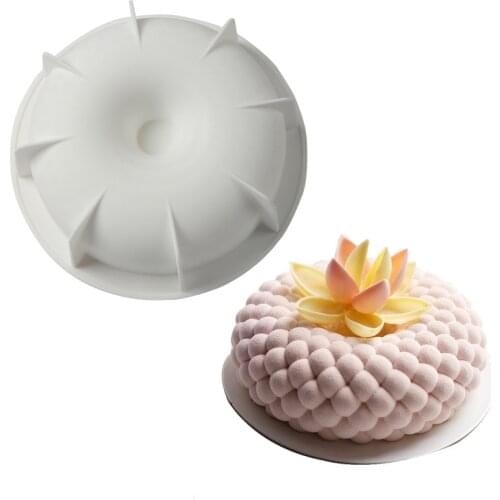 Single Hollow Custard Apple Silicone Cake Decorating Mold For Baking Mould Dessert Mousse Pastry Pan Bakewar Tools