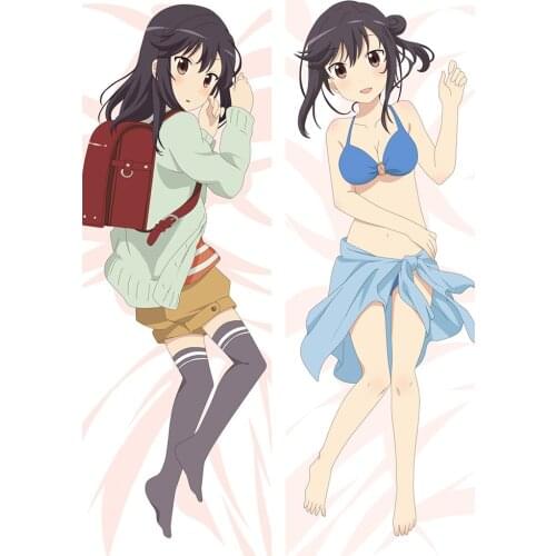 October update Anime Non Non Biyori Hotaru Ichijo & Komari Koshigaya Hikage hugging Body pillowcase Dakimakura pillow cover case
