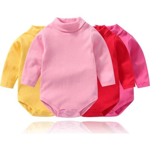 Autumn and winter baby high collar long-sleeved triangle spring and autumn warm cotton dress fart coat jumpsuitZQ052