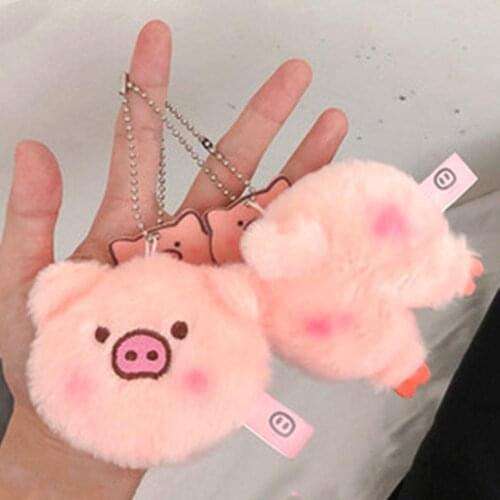 Cartoon Pig Design Plush Stuffed Doll Bag Sweater Brooch Pin Pendant Decoration