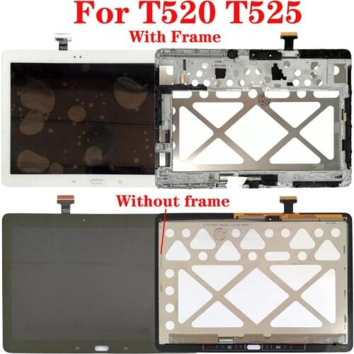 Shyueda Original For Samsung Galaxy Tab Pro 10.1 SM-T520 T521 T525 Super clear LCD Display Touch Screen Digitizer + Frame