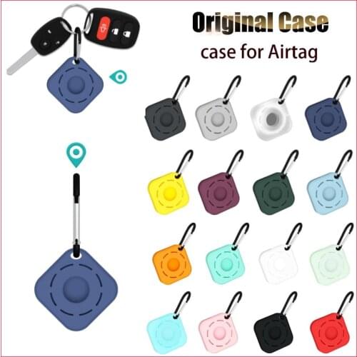 Silicone Case For Apple Airtags Liquid Protective Sleeve Apple Locator Tracker Anti-lost Device Keychain Protective Sleeve