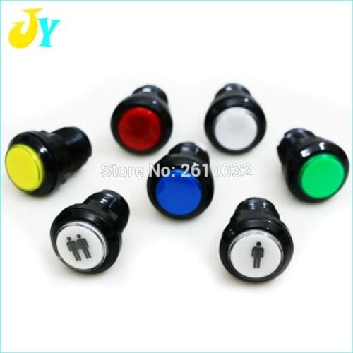 1pcs 33mm Push Button Arcade Button Led MicroSwitch Momentary Illuminated 12v Power Button Switch Classic Arcade Game DIY Parts