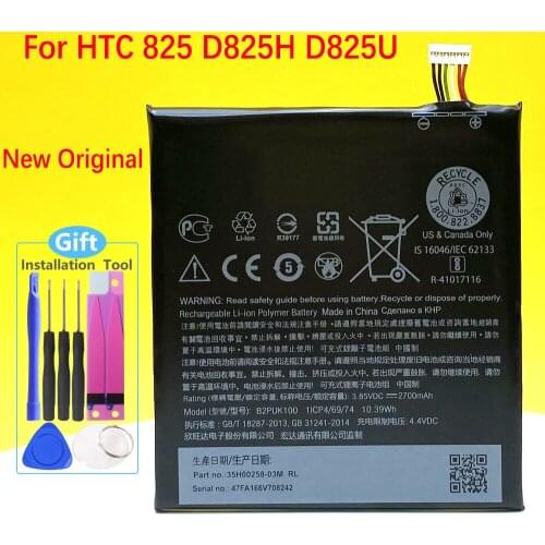100% Original 2700mAh B2PUK100 battery for HTC 825 D825H D825U In Stock Latest Production High Quality Battery+Tracking Number