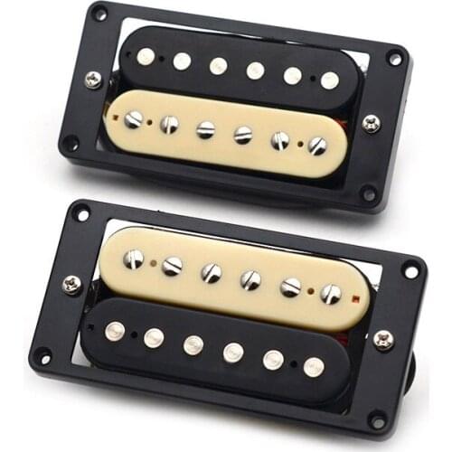2pcs/Set Humbucker Guitar Pickup Double Coil Ceramic Magnet Pickup Electric Guitar Parts Replacement Neck and Bridge