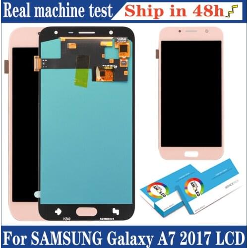 5.7'' Original Amoled Display for Samsung Galaxy A7 2017 A720F A720M Full LCD Touch Screen Digitizer Assembly Repair Parts