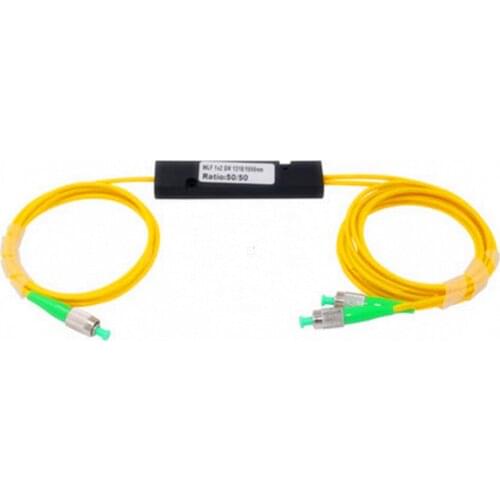 50/50 FBT 1X2 FC/APC PLC Singlemode Fiber Optical Splitter FTTH PLC FC/APC 1x2 PLC Optical Fiber Splitter FBT Optical Coupler