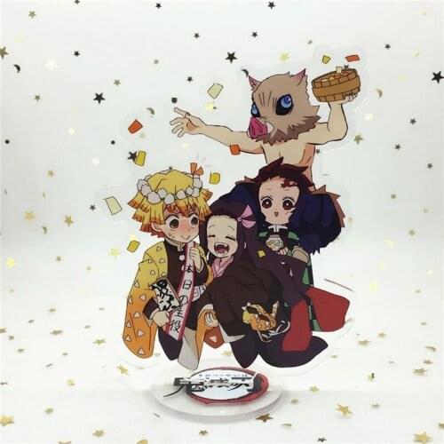 Demon Slayer Acrylic Keychain For Women Standing brand Brinco Blade Of Ghost Key Chain Yaiba Kamado Tanjirou Cosplay New 2021