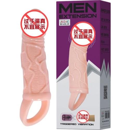 Baile/Pilot Male Longer Thickening Vibration Sets Condom Adult Sexual Health Products B086