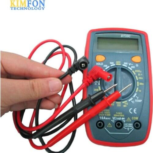 Free DHL Fedex 20pcs/lot Digital Multimeter Can Measure Temperature DT33C