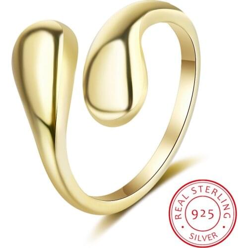 Bohemian Ethnic 100% 925 Sterling Silver Ring for Women Couple Trendy Geometric Handmade Jewelry Adjustable Finger Rings