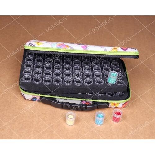 120 Bottles Diamond Painting Storage Case Hardshell Bead Container Embroidery Storage Box Art Craft Jewelry Beads DIY Accessorie