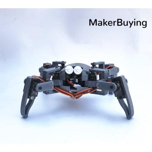 Four-legged Spider Robot mg90s kit Maker Nodemcu Education WIFI Can Phone control
