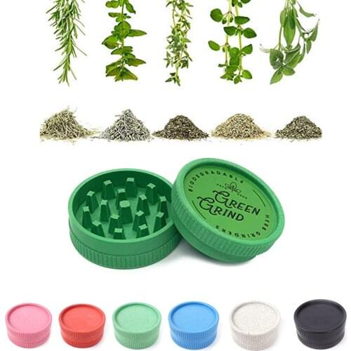 Pink Virgin Plastic Acrylic Herb Grinder Santa Cruz Shredder Hemp Biodegradable Tobacco Weed Abrader Custom LOGO For Wholesale