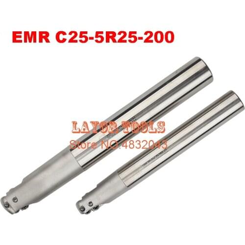 EMR C25-5R25-200 Bore Indexable Shoulder End Mill Arbor,Mill Cutting Tools, Insert of carbide inserts RPMT1003/RPMW1003