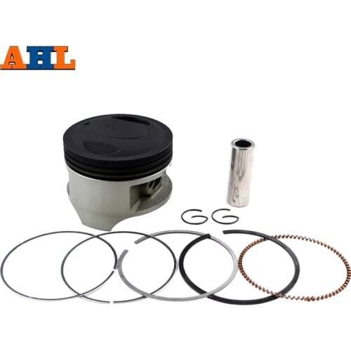 AHL Bore Size STD~+100 66mm~67mm Piston with Pin Rings Clip Kit For Suzuki DR200 42A DF200 VAN 200 SP200 DR200SE RV200 VanVan
