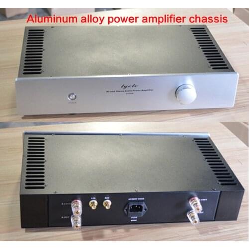 430*238*80mm Aluminum Alloy Power Amplifier Chassis Amplifier Shell DIY Q4308 Enclosure Armor Box Gallbladder Case with Radiator