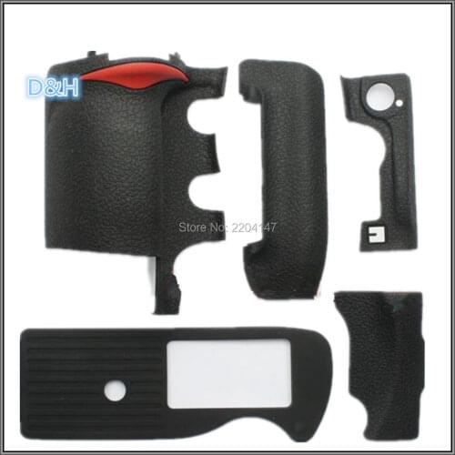 A Set of 5 Pieces New Grip +left side +thumb +bottom +card cover Rubber For Nikon D3 D3s D3x SLR Camera+ 3M Tape