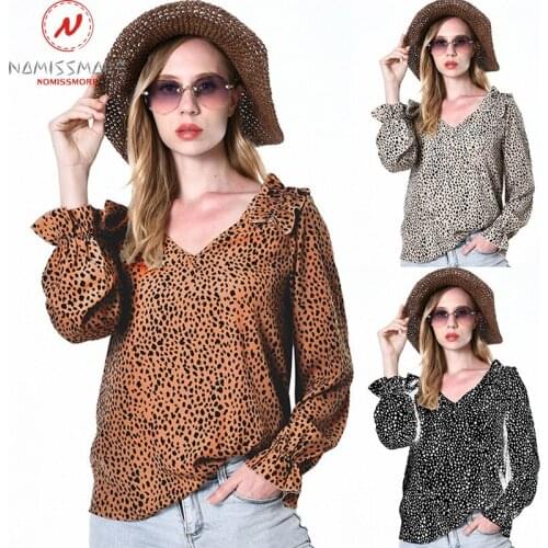 NOMISSMORE Leopard Blouses