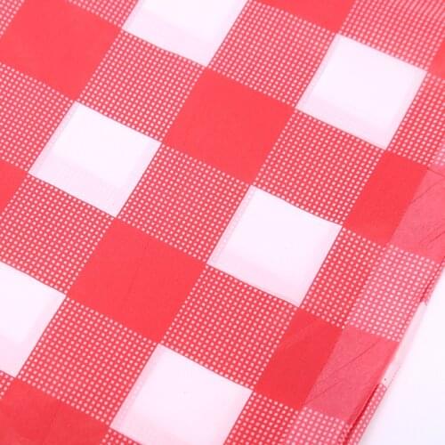 Disposable Thickening Red Checkered Tablecloth Party Weddings Home Decoration