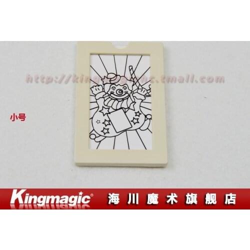 Kingmagic Coloring Frame(small)/for close up magic/magic tricks/magic props/as seen on tv/ 2pcs/lot-Free shipping by CPAM