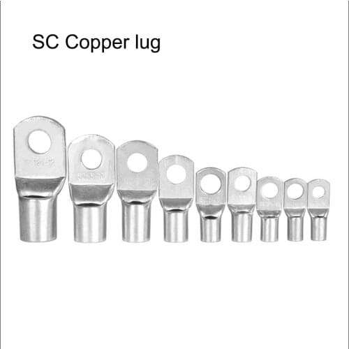 SC series copper lug terminal SC10-6 SC10-8 SC16-6 SC16-8 SC16-10 SC16-12 SC10-12 SC10-10 SC6-6 cable Connector automotive plug
