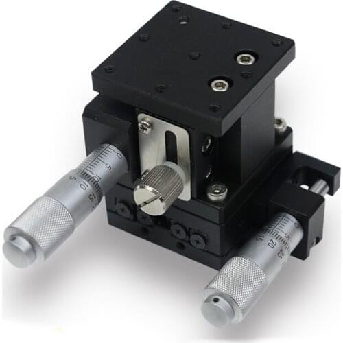 Fine-tuning slide table XZ axis 40 two directions XZ40 horizontal lifting LE40-R V-type cross rail slide table, load: 19.2N 2kgf