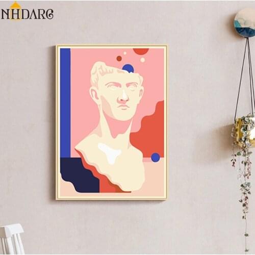 Modern Fashion Plaster Model Art Posters and Prints Canvas Painting Wall Picture for Living Room Cuadros Home Decoration Salon