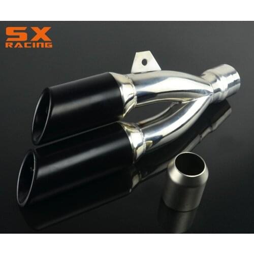 Motorcycles Staninless steel Exhaust Pipe Muffler Carbon Fiber For Dirt Street Bike ATV Quad With Pipe Diameter 38-51 mm