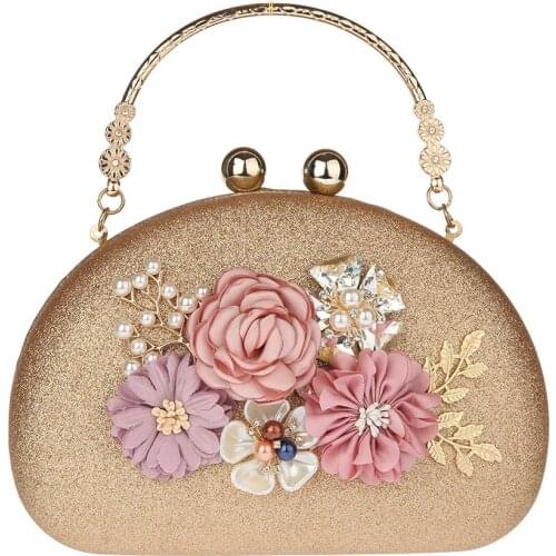 2021 Elegant Women Party Wedding Tote Bags Fashion Luxury Flower Evening Bags