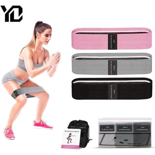 3Pcs/lot Fitness Resistance Rubber Bads Unisex Body Bands Expander Bands Fitness Elastic Band Workout Exercise Legs Training
