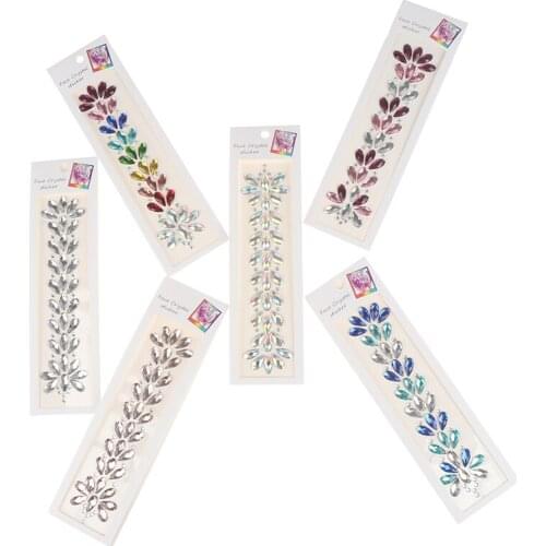 3D Crystal Stickers Forehead Headpiece Hair Glitter Face Body Gems Shiny Sticker Temporary Tattoo Stickers