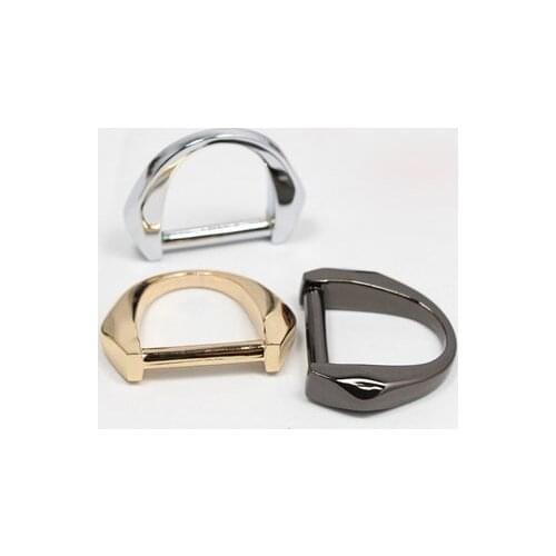 4Pcs 25MM fashion Handbag Leather Shoulder Bag Strap D Ring Buckles Clasp With Web Screw DIY Bags Garment Accessories Buckles