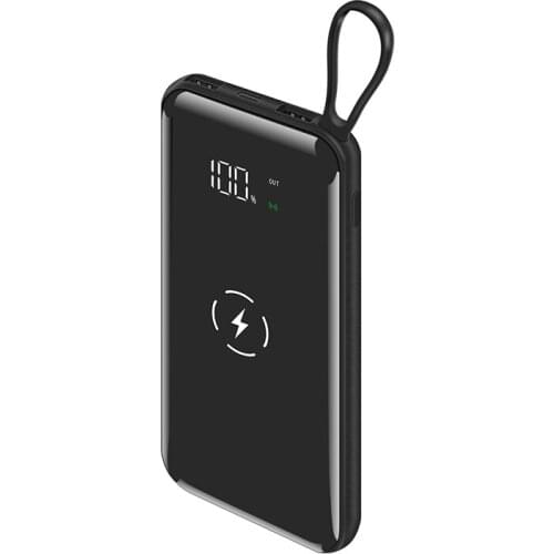 10000mAh QI Wireless Charger Power Bank Portable Charger Wireless External Battery Pack Bank for smart Mobile Phone