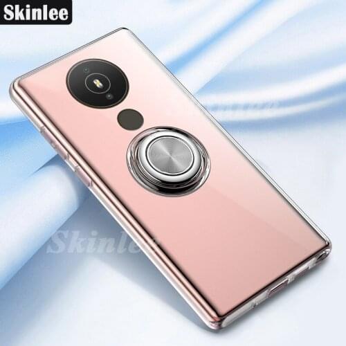 Skinlee For Nokia 3.4 2.4 Case Official Original Shockproof With Ring Holder Soft Clear Cover For Nokia 1.4 5.4